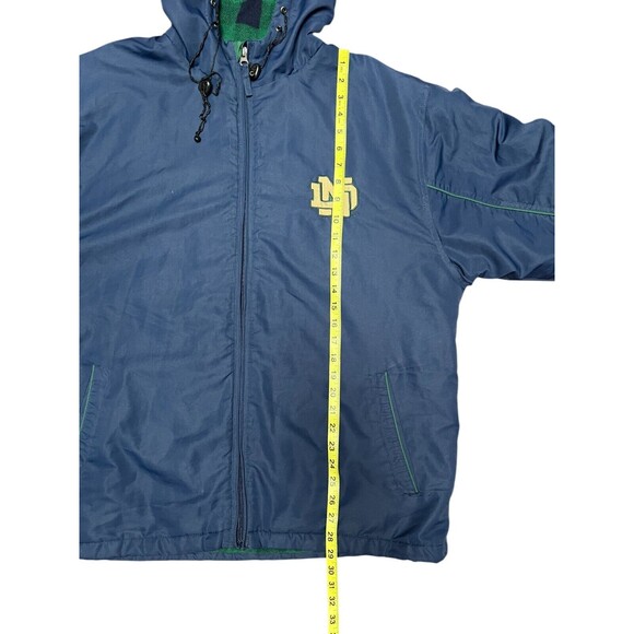 Vintage Notre Dame Crable Sz M Zip Fighting Irish Blanket Lined Mens Coat Jacket - Picture 13 of 16